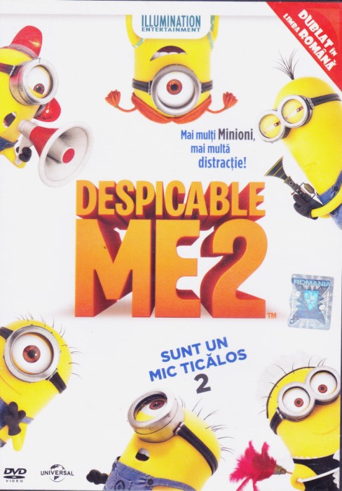 DVD animatie: Sunt un mic ticalos 2 ( dublat romana - vezi descriere )