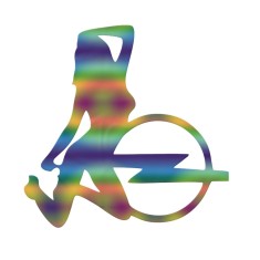 Sticker Opel Lady On , Autocolant Sexy pentru Tuning Auto Opel