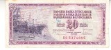 M1 - Bancnota foarte veche - Fosta Iugoslavia - 20 dinarI - 1978