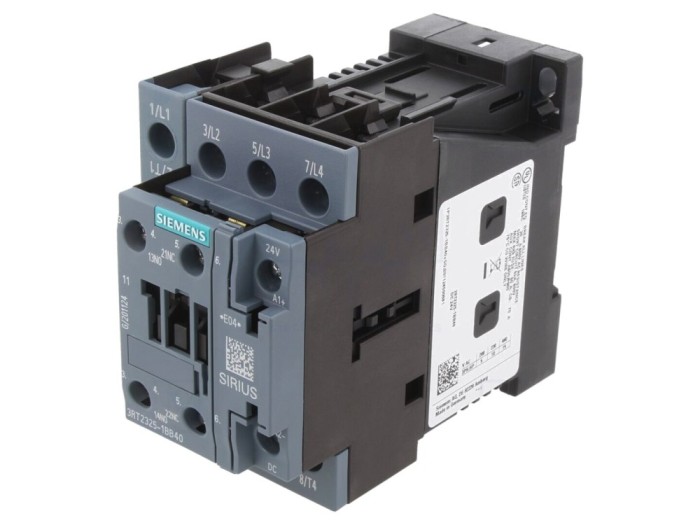 Contactor 4P NO 24VDC, 15,5A