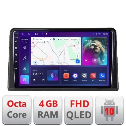 Navigatie Renault Express Android Ecran QLED octa core 4+64 carplay android auto kit-express+EDT-E309V3 CarStore Technology
