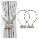 Bratara magnetica de prindere perdele/draperii, model beige balls