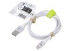 Cablu USB 2.0 Goobay Apple Lightning - USB A, 1m, alb, silicon