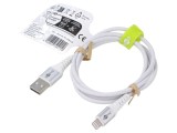 Cablu USB 2.0 Goobay Apple Lightning - USB A, 1m, alb, silicon