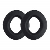 Set 2 Perne de urechi pentru casti Sennheiser PX360/MM550-X/MM450-X, Kwmobile, Negru, Piele ecologica, 45048.01