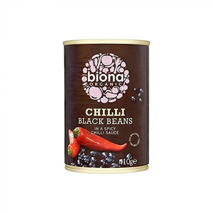 Fasole Neagra In Sos Chilli Bio 410G