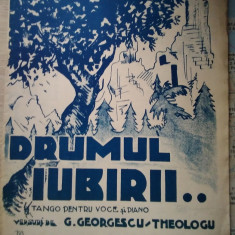 Partitură veche DRUMUL IUBIRII - tango