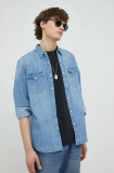 Cumpara ieftin Levi&#039;s camasa jeans barbati, cu guler clasic, regular