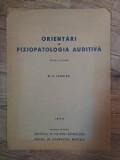 Orientari in fiziopatologia auditiva Dr.N.Laurian