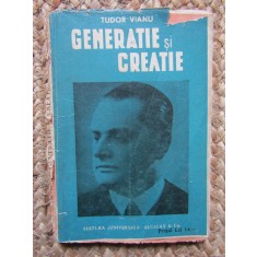 Tudor Vianu- Generatie si Creatie -BPT 1441-1442 - Ed.Universala Alcalay