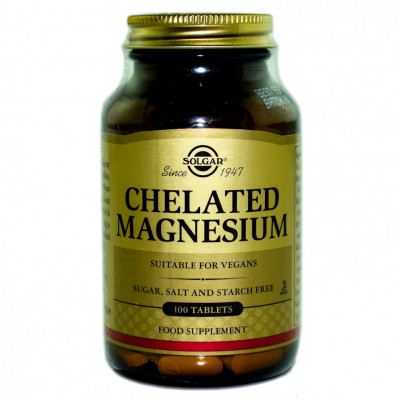 CHELATED MAGNESIUM 100cpr SOLGAR foto