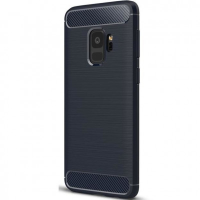 Husa Pentru SAMSUNG Galaxy S9 - Luxury Carbon TSS, Bleumarin foto