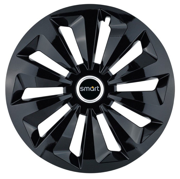 Set 4 capace roti Fox negru R14 pentru gama auto Smart