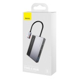 Cumpara ieftin Docking Station Hub Baseus Magic Multifunctional, USB-A - USB-C - HDMI - SD - MicroSD - Jack 3.5mm, Conectare PC 100W, USB Type-C