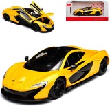 MASINUTA METALICA McLAREN P1 GALBEN SCARA 1 LA 24, Rastar Metal 1:24