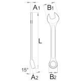 Unior 120/1-H - Cheie combinata 13 mm