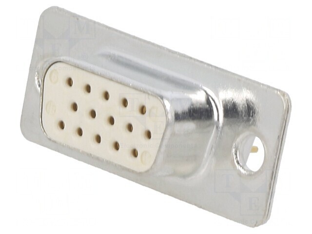 Conector D-Sub 15 PIN Soclu Mamă pentru PCB THT
