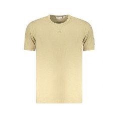Calvin Klein Jeans Tricou BADGE REGULAR TEE barbati, cu logo brodat, Regular fit, Bej, M