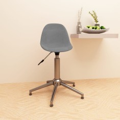 Scaun de birou pivotant, gri deschis, material textil