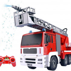 Camion de pompieri cu control mote, 13CH 2.4G Super-Large Water Spray Rc Fire Tr