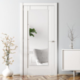 Oglinda de perete Lesina plastic alb [en.casa] HausGarden Leisure, [en.casa]