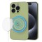 Husa silicon iPhone 15 Pro Techsuit SoftFlex MagSafe, verde