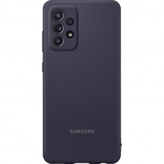 Husa Capac Spate Silicone Cover Negru SAMSUNG Galaxy A52 foto