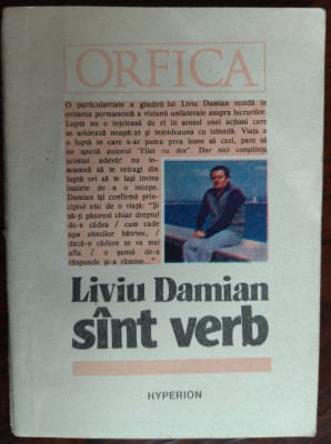 LIVIU DAMIAN - SUNT / SINT VERB (VERSURI/HYPERION CHISINAU R.S.S. MOLDOVA/1990) foto