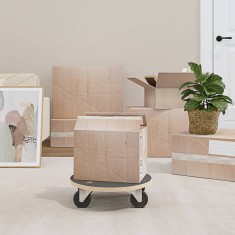 vidaXL Cărucioare de transport, 2 buc., rotunde, &Oslash;38x11,5 cm, 250 kg