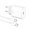 INCARCATOR RETEA XO-L91 PD 25W 1X USB TYPE-C,+ CABLU DE INCARCARE USB TYPE-C, ALB, BLISTER