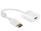 Adaptor Displayport la HDMI T-M 1.2 4K Activ Alb, Delock 62608