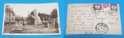 Carte Postala circulata veche - anii 1930 - IASI - MONUMENTUL UNIRII foto