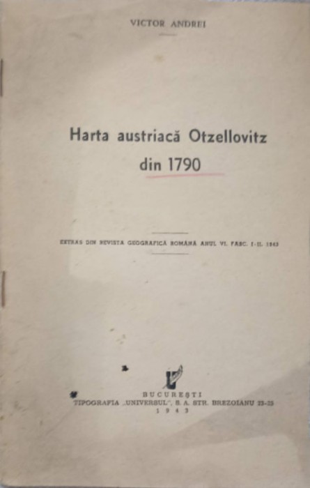 HARTA AUSTRIACA OTZELLOVITZ DIN 1790-VICTOR ANDREI-238871