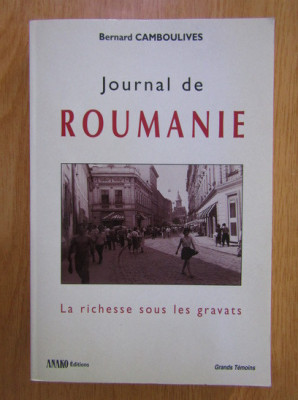 Journal de Roumaine La richesse sous les gravats Bernard Camboulives foto