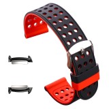 Cumpara ieftin Curea silicon cu doua fete, adaptoare compatibile Samsung Gear Fit 2, Rosu/Negru