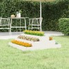Gossi jardiniera, alb, 80x80x27 cm, lemn masiv de pin