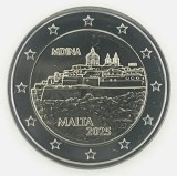 Moneda 2 euro comemorativa MALTA 2025_1_Mdina, UNC, Europa, Cupru-Nichel