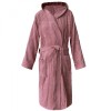 Halat de baie din tesatura Homelevel, XL, Roz, Bumbac organic, 54856.08.4