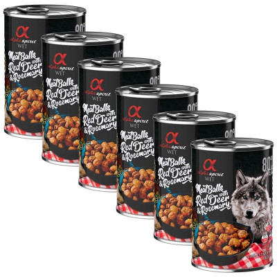 Alpha Spirit Meatballs - carne de căprioară și rozmarin 6 x 400 g foto