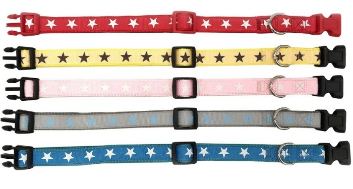 Zgarda textila star 10 mm/35 cm