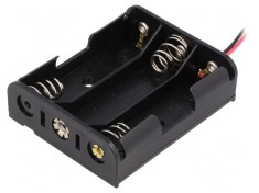 Suport Baterii AA R6 cu Cabluri 150mm