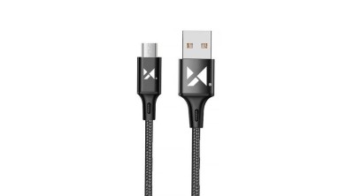 Wozinsky USB - cablu microUSB, 2,4A, 1m, negru (WUC-M1B) foto