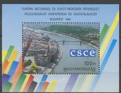 C2926 - Ungaria 1994 - CSCE bloc neuzat,perfecta stare foto