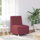 vidaXL Canapea Scaun fără brațe, roșu vin, 55 cm, material textil 4108471