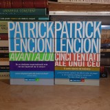 LOT DOUA CARTI PATRICK LENCIONI : CINCI TENTATII ALE UNUI CEO + AVANTAJUL , 2014-2015 *