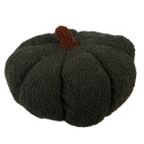Cumpara ieftin Dovleac Halloween decorativ poliester verde inchis maro &Oslash; 30x18 cm