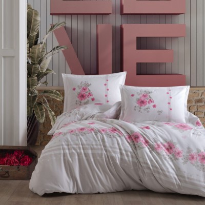 Lenjerie de pat ranforce clasy king size (lovers) foto