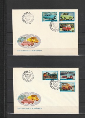 RO - FDC - AUTOVEHICULE ROMANESTI ( LP 898 ) 1975 ( 2 DIN 2 ) foto