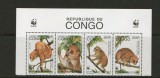 PR CONGO 1997 WWF FAUNA PROTEJATA MAIMUTE