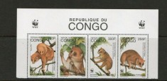 PR CONGO 1997 WWF FAUNA PROTEJATA MAIMUTE foto